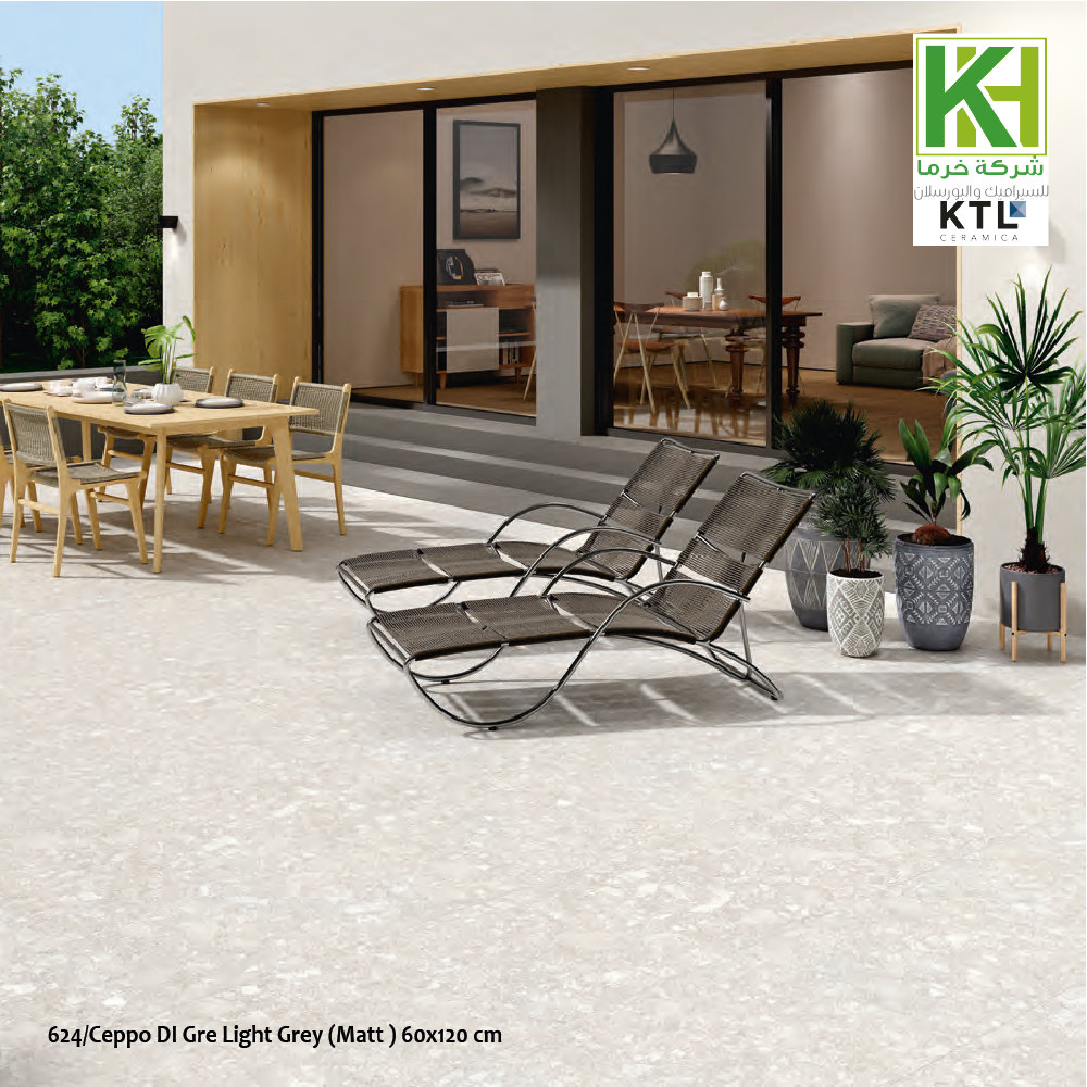 Picture of Spanish Matt porcelain tile 60x120cm Ceppo DI Gre Light Grey 